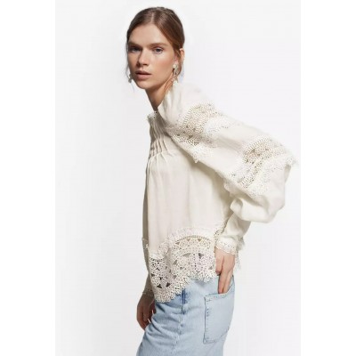 & Other Stories Voluminous Sleeve Lace Detail Blouse