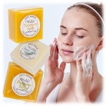 Private Label Premium 100% Natural Organic Face Body Cleaning Sea Salt Goat Milk Soap Turmeric Soap Pawpaw soap