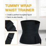 Amazon Hot Sale Waistband Adjustable Snatch Waist Trimmer Tummy Sweat Wraps Belt for Women Wrap Bandage