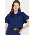 ADIDAS Adicolor Classics Oversized Crop Polo Shirt Tee